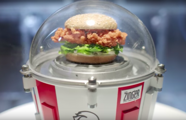 Kfc Is Launching A Zinger Chicken Burger Into Outer Space Trill