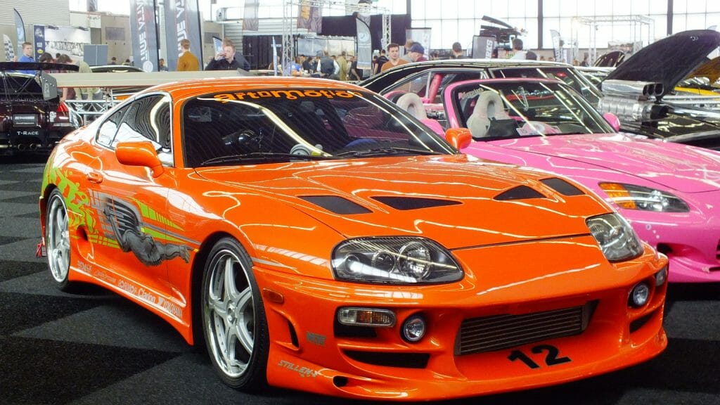 Legendary 1994 Orange Toyota Supra from the Fast and Furious Franchise ...