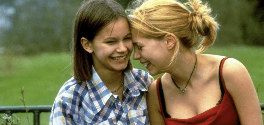 Alexandra Dahlström and Rebecka Liljeberg in Show Me Love (1998) / Credit: Ulf Brantås.