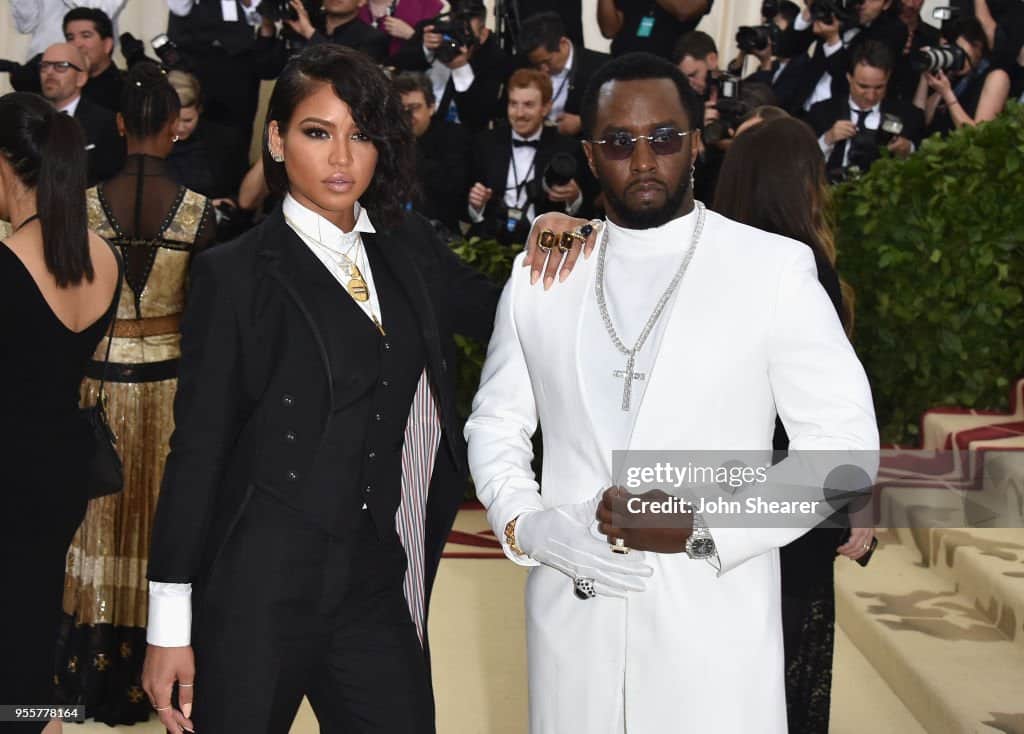 Cassie Ventura and Sean "Diddy" Combs posing together in New York City on May 7, 2018.