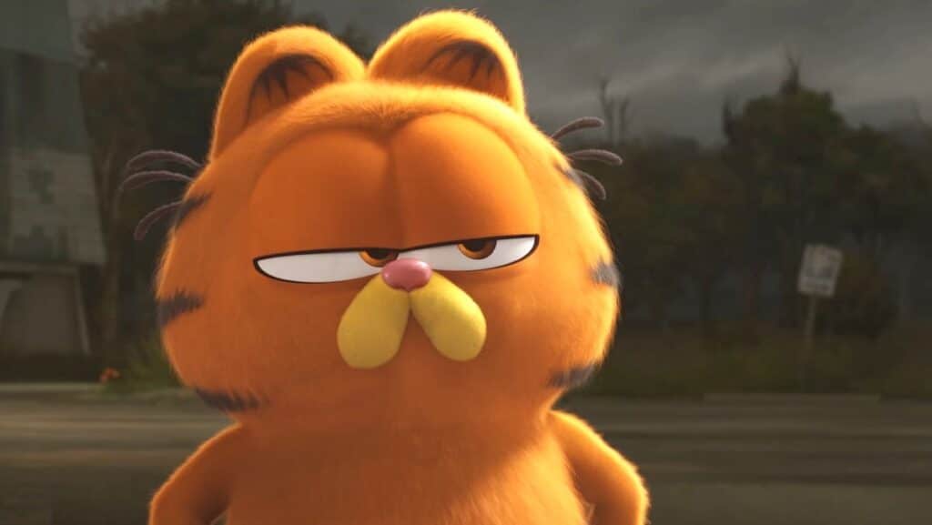 Garfield with an annoyed look
